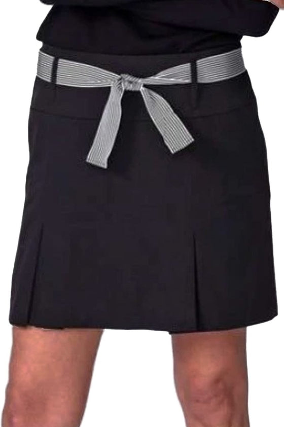 Golftini Black Pleat Performance Skort - Shark Tank Black