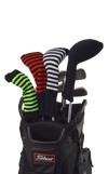 Black and Silver Club Sock Golf Headcover