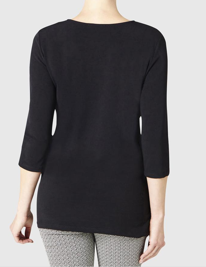 
                      
                        Lisette L Sport 28" Emma 3/4 Sleeve Shirt - Black (LS171308)
                      
                    
