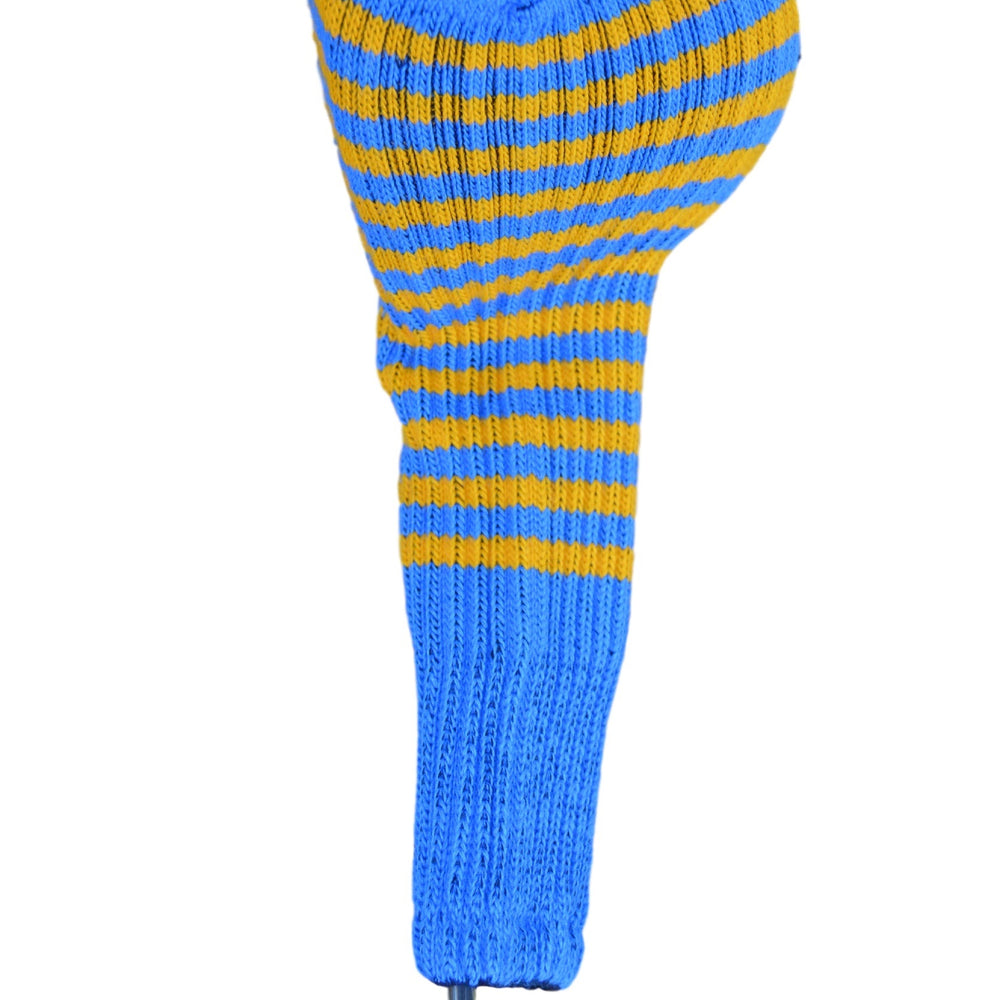 Blue and Gold Club Sock Golf Headcover