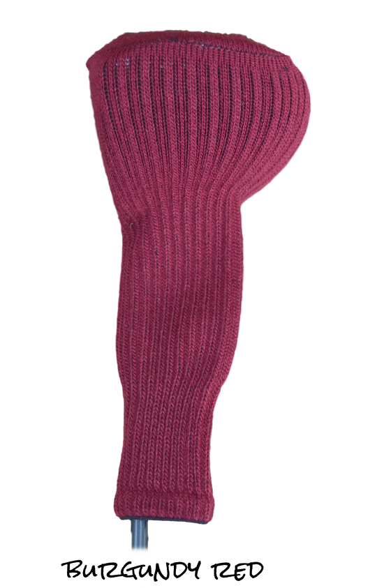 Burgundy Red Club Sock Golf Headcover