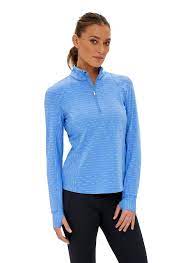  Zero Restriction Renae Long Sleeve Zip Mock - Mariner