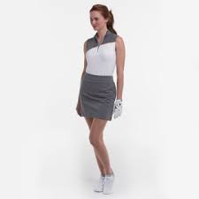EP NY  17 1/2" Heather Tech Skort  - Slate Multi