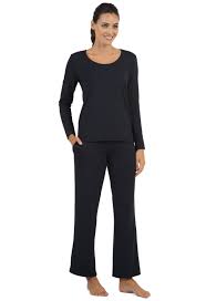  Ibkul   Women's   Pajama Set - Black