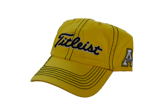 Titleist Golf Hat Appalachian State 3 logo Gold Adjustable