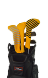 Gold and Black Club Sock Golf Headcover