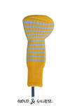 Gold and Silver Club Sock Golf Headcover