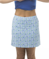 SanSoleil 18"Golf Skort Golf Cart Derby Blue | SPF 50