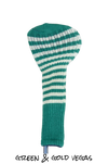 Green and Gold Club Sock Golf Headcover | Peanuts and Golf