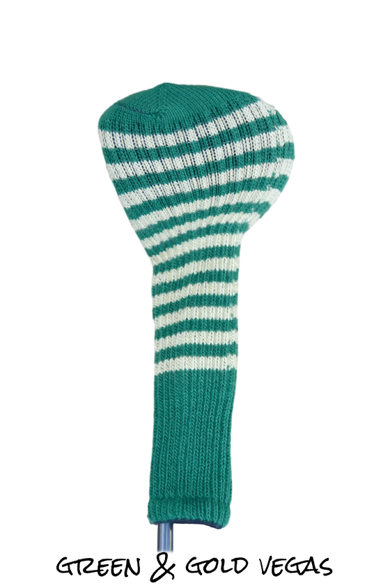 Green and Gold Vegas Club Sock Golf Headcover