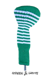 Green and White Club Sock Golf Headcover | Peanuts and Golf