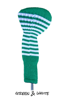  Green and White Club Sock Golf Headcover