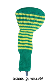  Green and Yellow Club Sock Golf Headcover