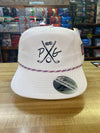 New Bridgestone/Peanuts & Golf Logo Flat Bill Hat (Snap-Back)