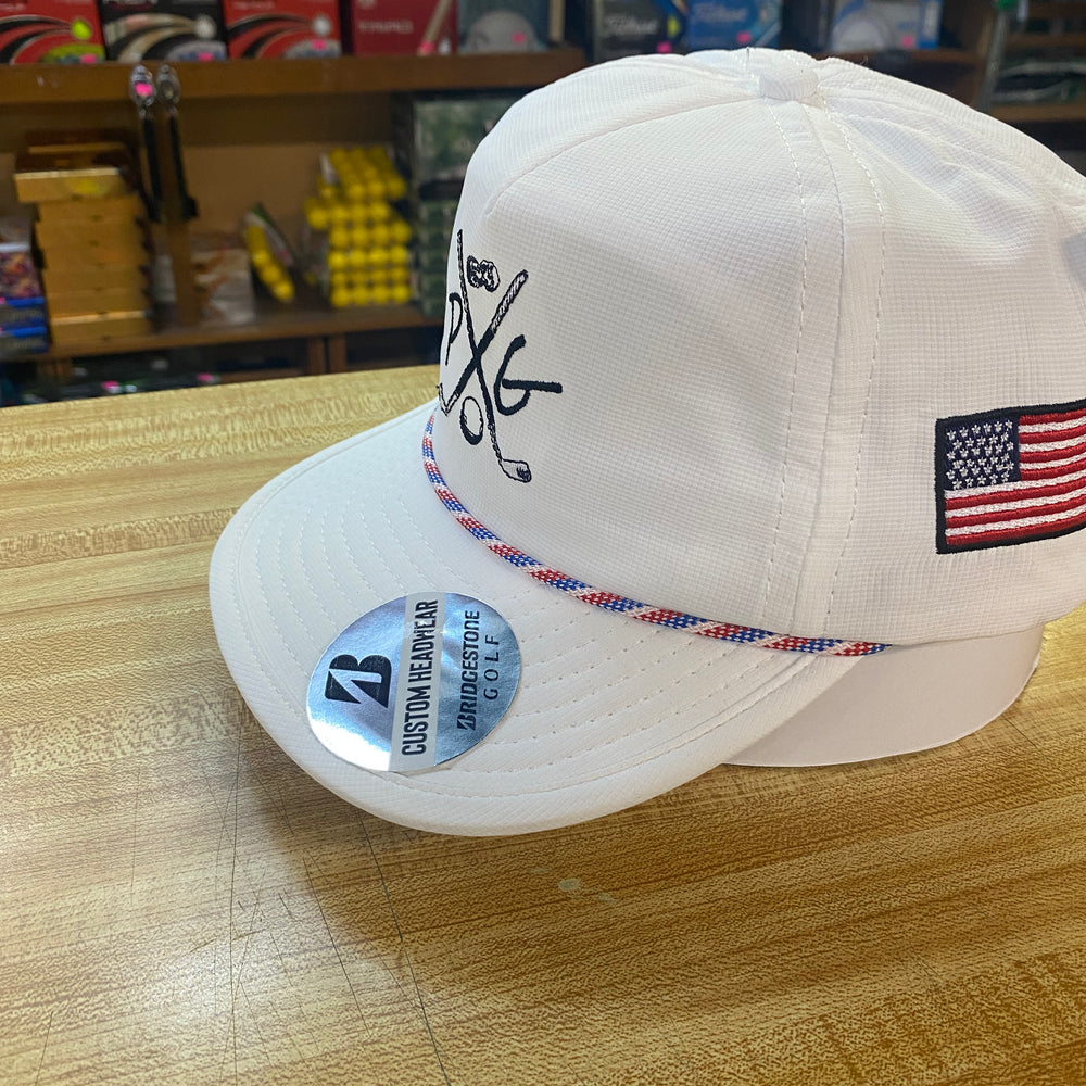 
                      
                        New Bridgestone/Peanuts & Golf Logo Flat Bill Hat (Snap-Back)
                      
                    