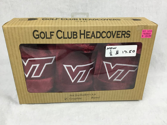 Virginia Tech Golf Headcover Gift Set