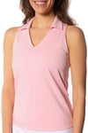 Golftini Sleeveless LISA Polo - LT PINK