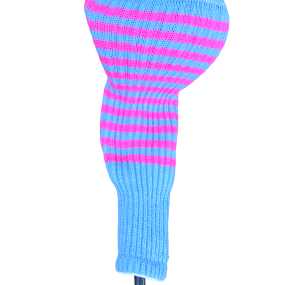 
                      
                        Light Blue and Ruby Pink Club Sock Golf Headcover | Peanuts and Golf
                      
                    