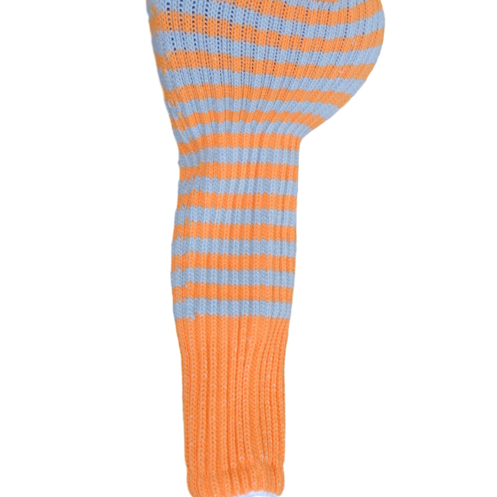 Light Orange and Silver Club Sock Golf Headcover