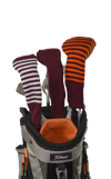 Maroon and Orange Club Sock Golf Headcover