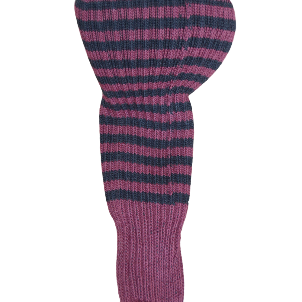 Maroon and Black Club Sock Golf Headcover