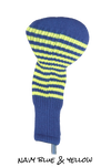 Navy Blue and Yellow Club Sock Golf Headcover | Peanuts and Golf
