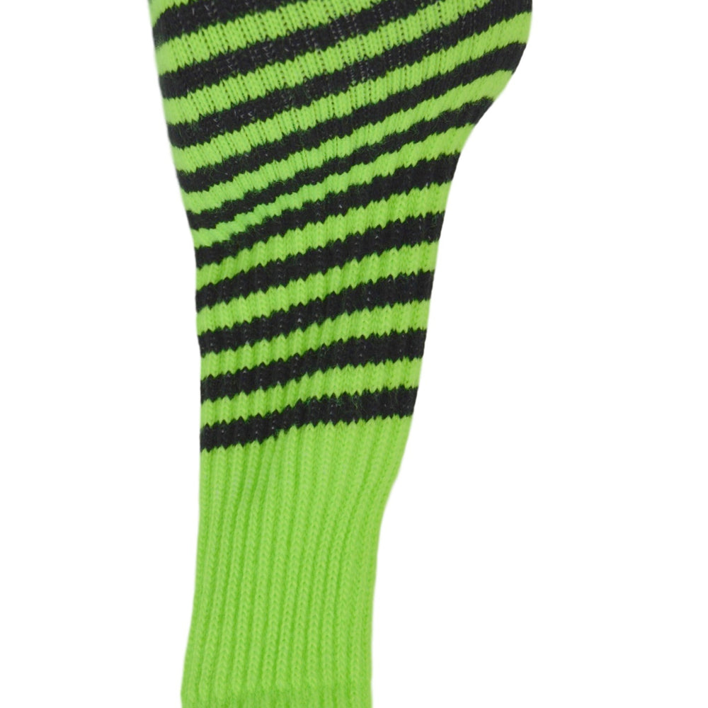 Lime Green and Black Club Sock Golf Headcover
