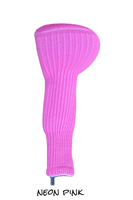 Neon Pink Club Sock Golf Headcover