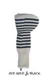 Old Gold and Black Club Sock Golf Headcover | Peanuts and Golf