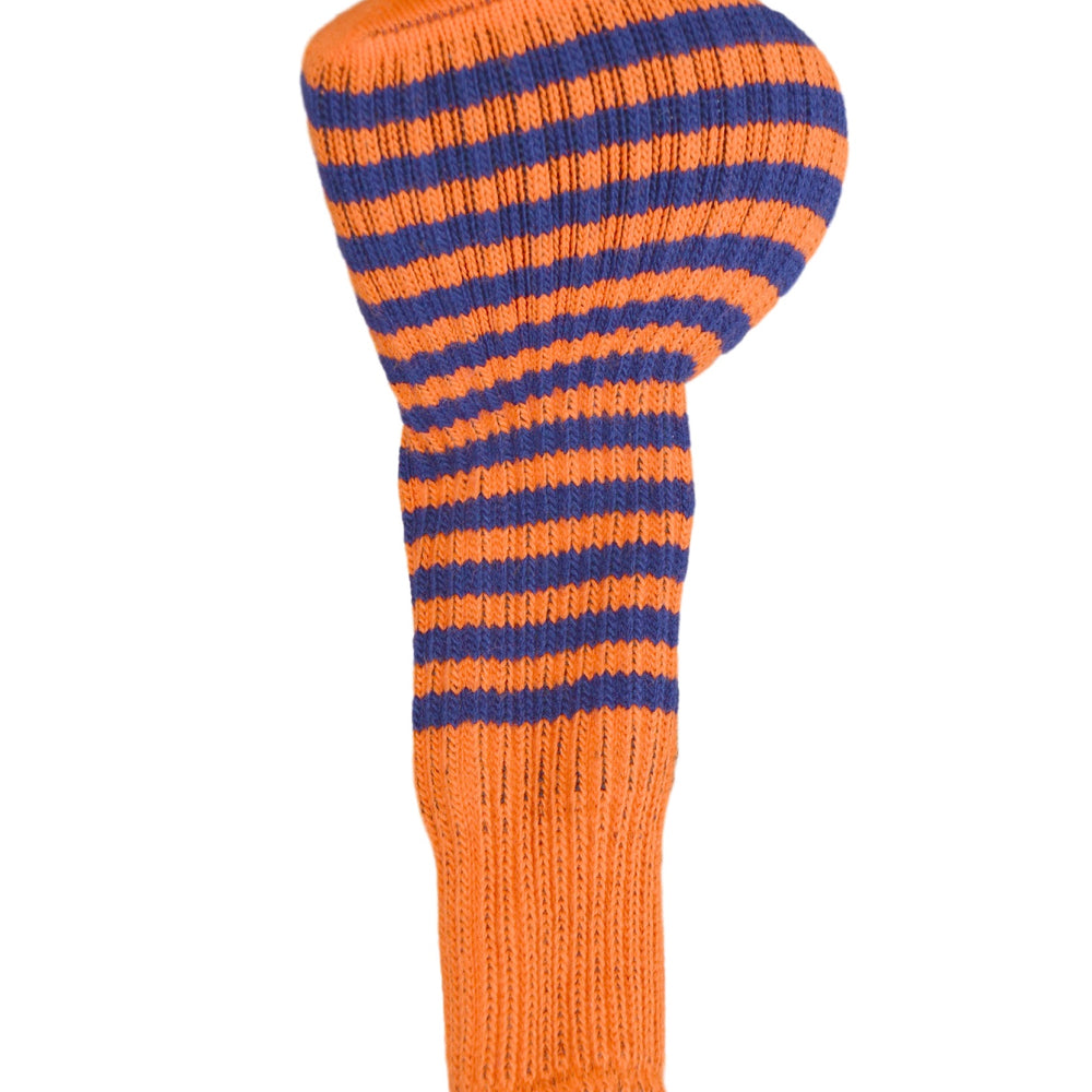 Orange and Navy Club Sock Golf Headcover