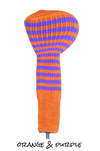 Orange and Purple Club Sock Golf Headcover | Peanuts and Golf
