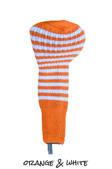  Orange and White Club Sock Golf Headcover