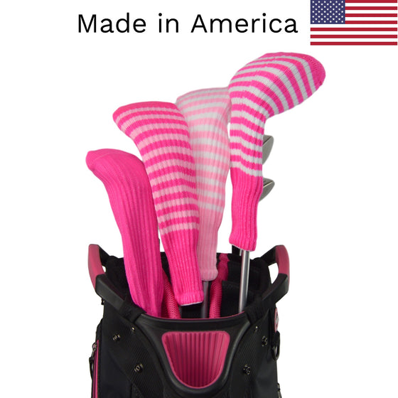 Pink Club Sock Golf Headcovers