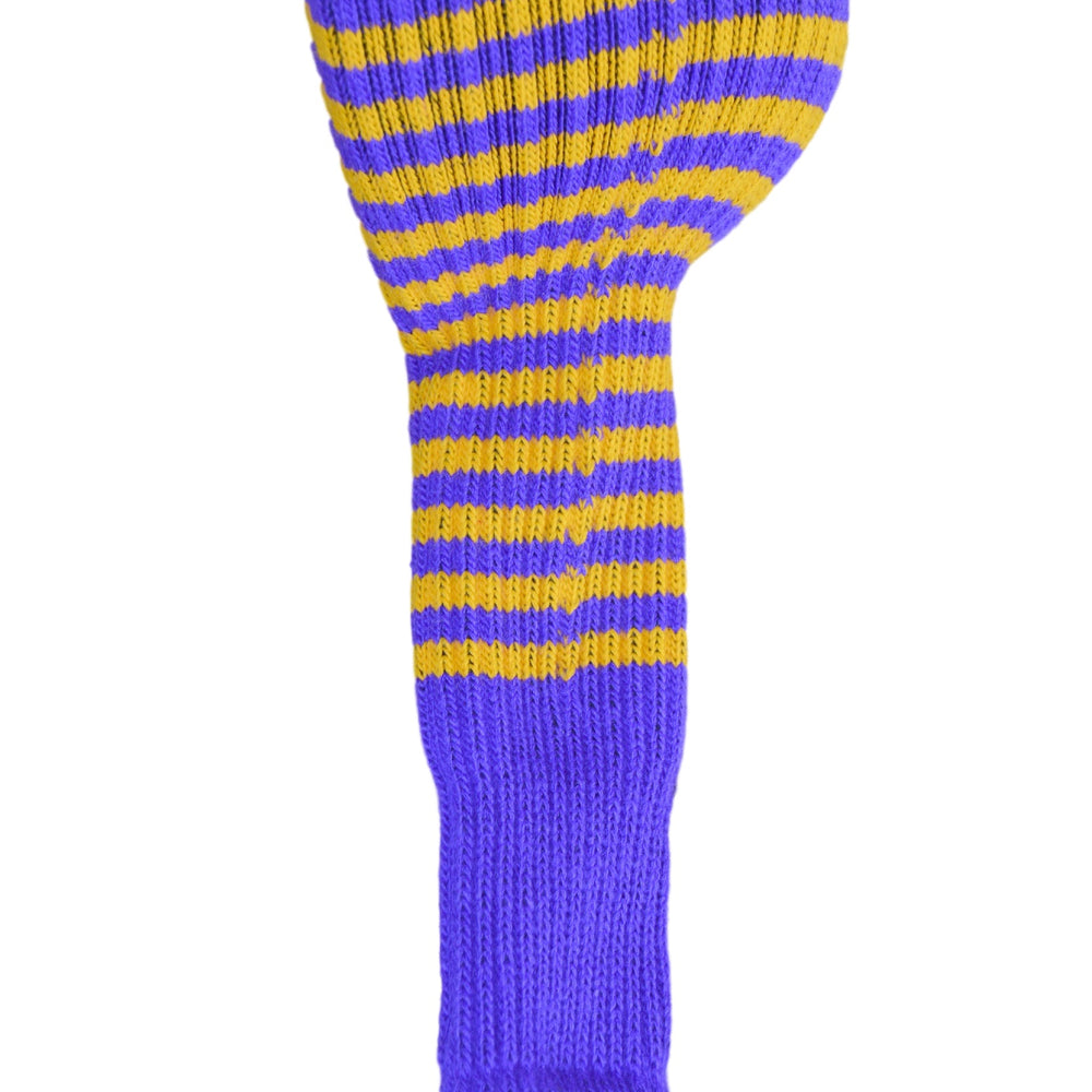 
                      
                        Purple and Gold Club Sock Golf Headcover
                      
                    