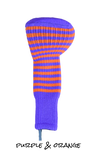 Purple and Orange Club Sock Golf Headcover | Peanuts and Golf