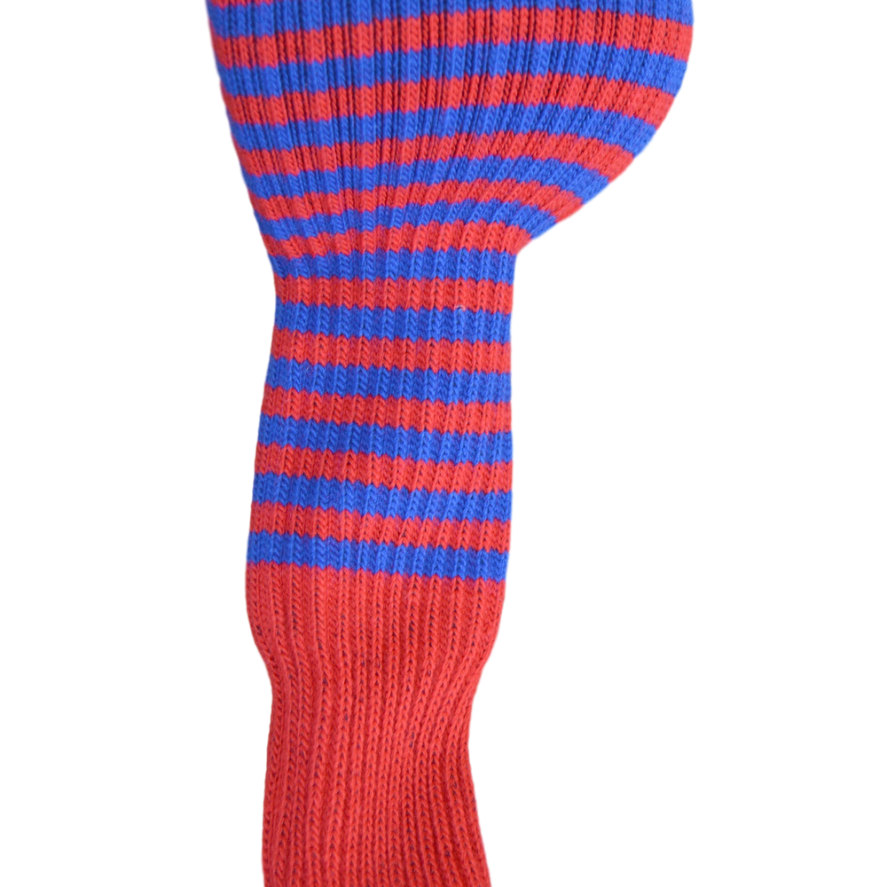 Red and Royal Blue Club Sock Golf Headcover