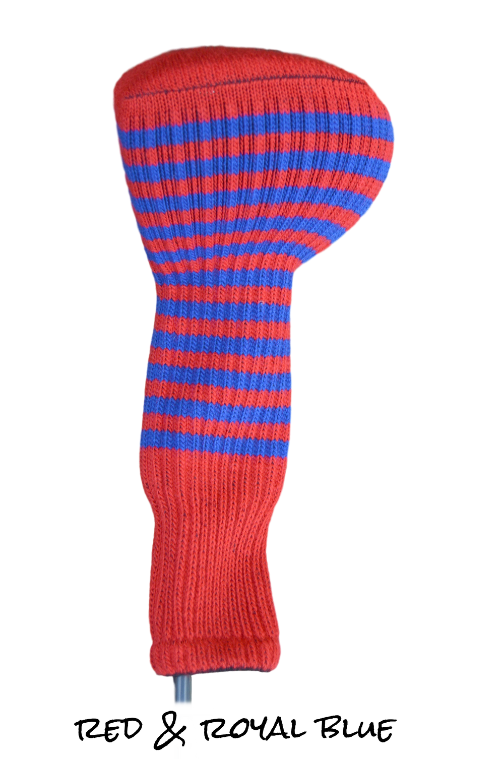 Red and Royal Blue Club Sock Golf Headcover