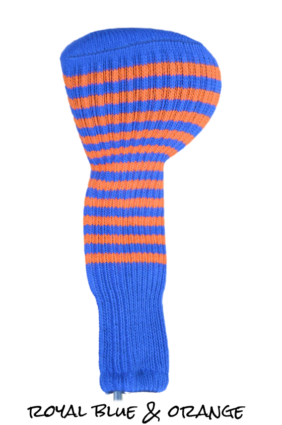 Royal Blue and Orange Club Sock Golf Headcover | Peanuts and Golf