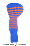 Royal Blue and Orange Club Sock Golf Headcover