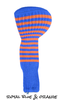  Royal Blue and Orange Club Sock Golf Headcover