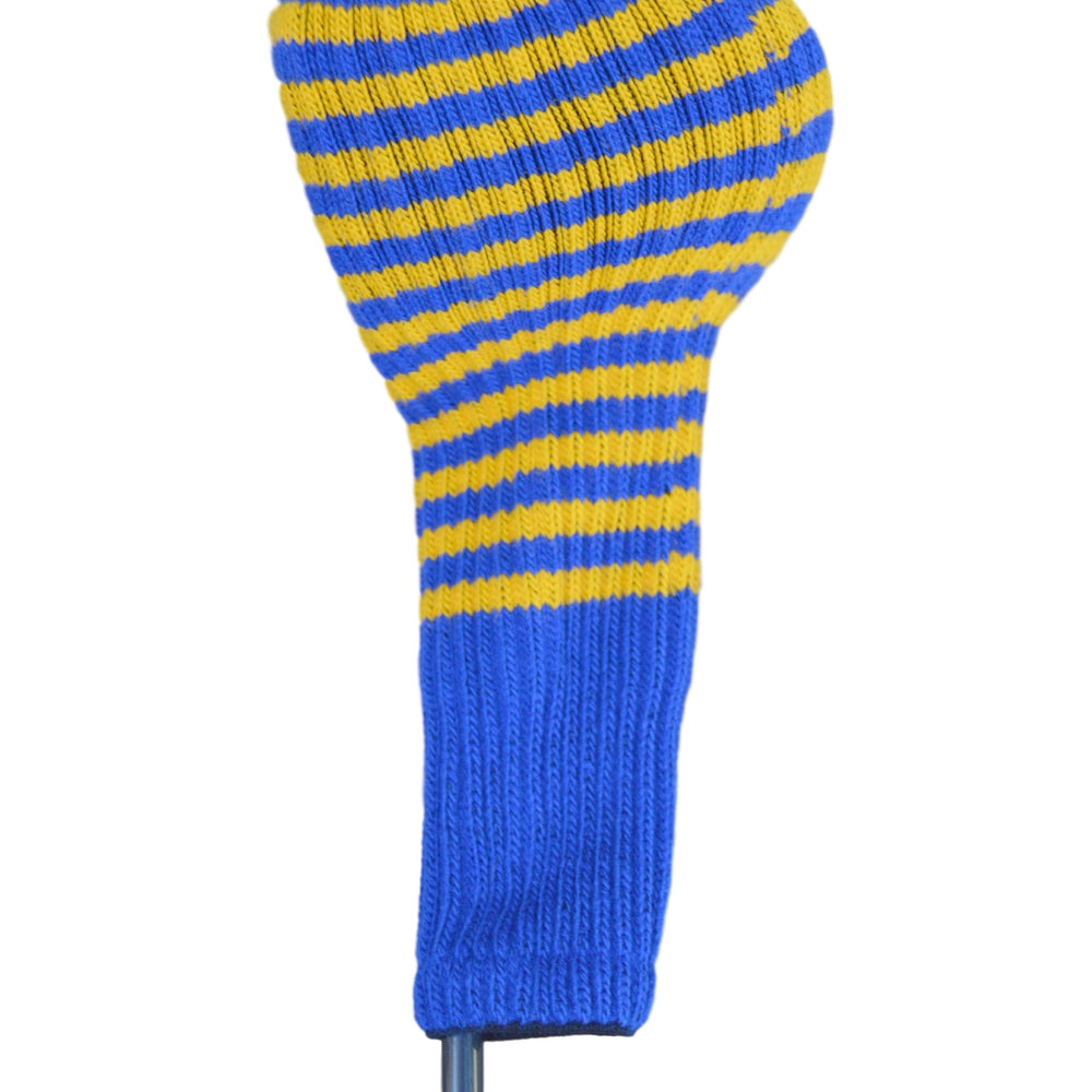 Royal Blue and Gold Club Sock Golf Headcover
