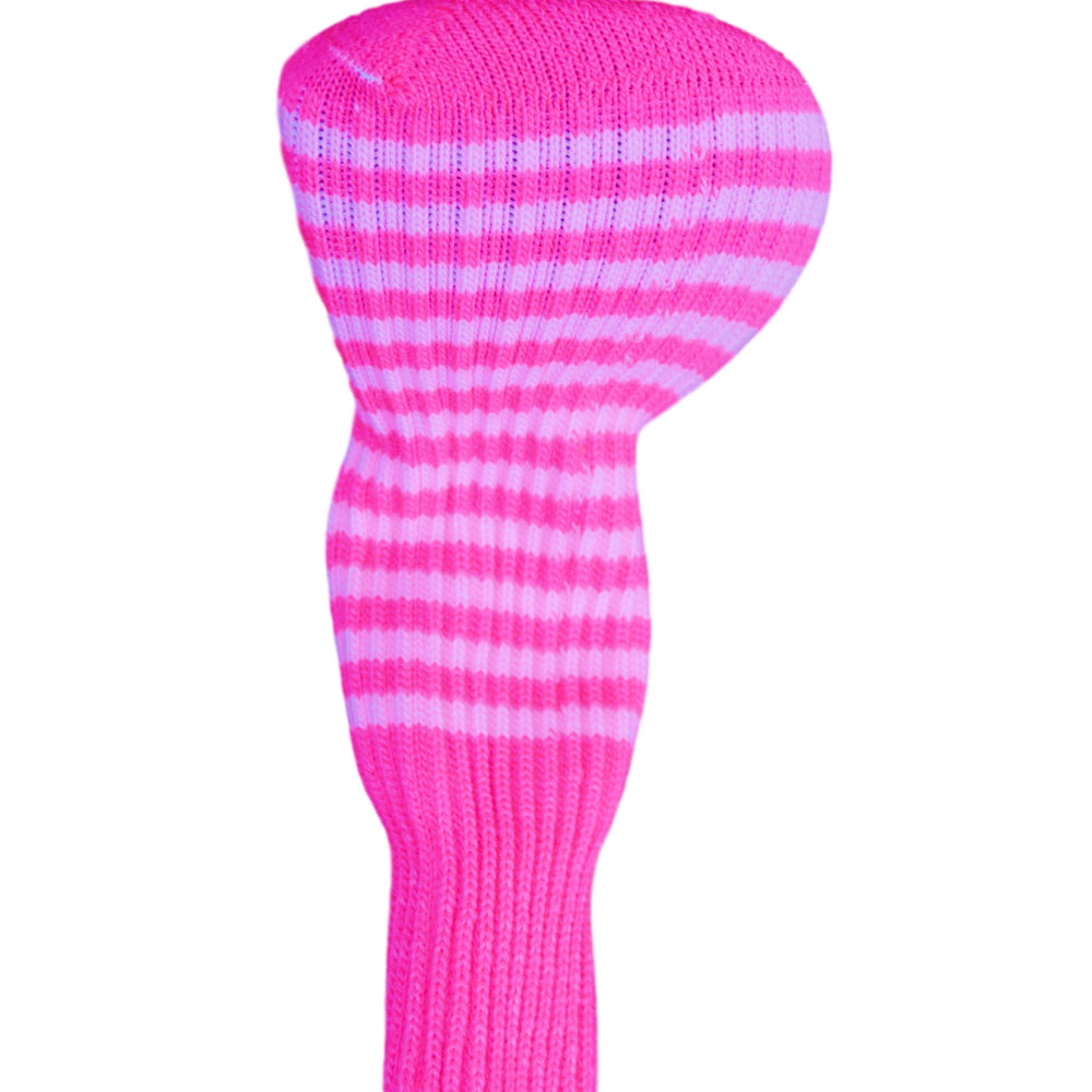 Ruby Pink and Light Rose Pink Club Sock Golf Headcover