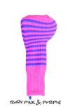 Ruby Pink and Purple Club Sock Golf Headcover | Peanuts and Golf