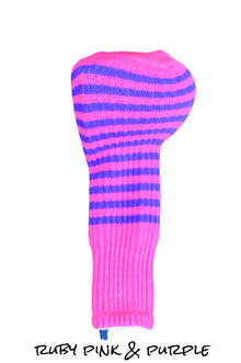  Ruby Pink and Purple Club Sock Golf Headcover