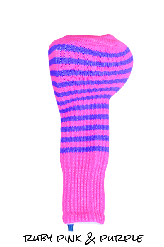 Ruby Pink and Purple Club Sock Golf Headcover | Peanuts and Golf
