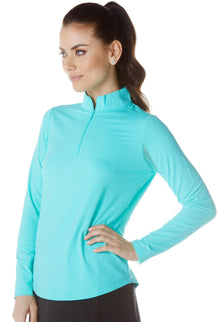  Ibkul Icifil SPF 50 Long Sleeve Sun Shirt: Jade