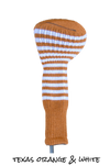 Texas Orange and White Club Sock Golf Headcover | Peanuts and Golf