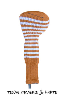  Texas Orange and White Club Sock Golf Headcover