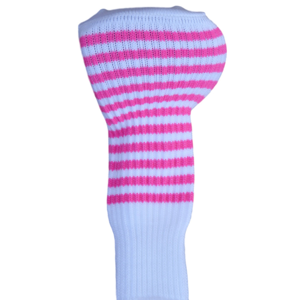 
                      
                        White and Ruby Pink Club Sock Golf Headcover
                      
                    