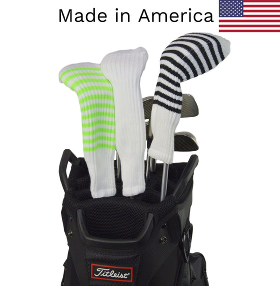 White Club Sock Golf Headcovers